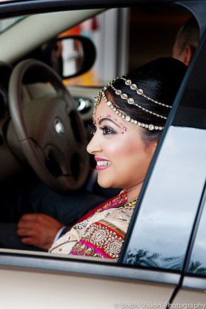 indian wedding bride tradition arrival