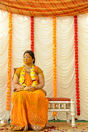 indian wedding bride turmeric tradition