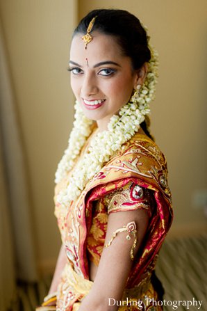 indian wedding bride portriats getting ready