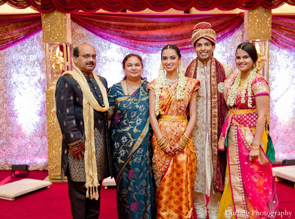 indian wedding portraits family ceremony