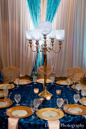 indian wedding reception decor table floral