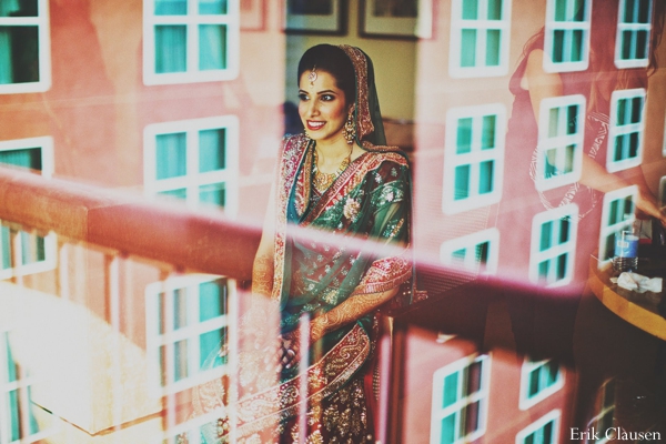 indian wedding bridal portrait getting ready