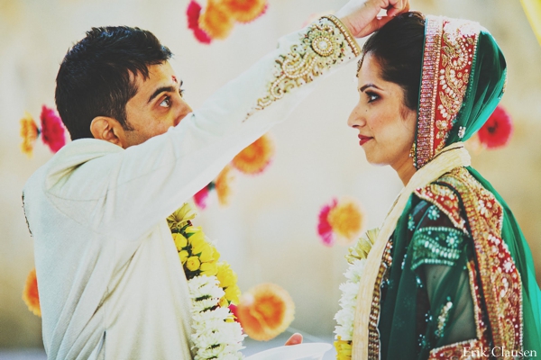 indian wedding bride groom customs veil