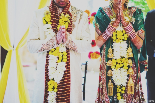 indian wedding bride groom jai mala