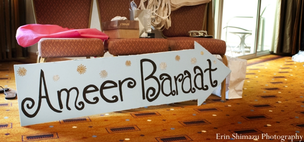 indian wedding baraat sign celebration design