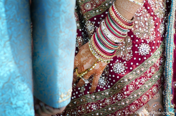 indian wedding bridal detail lengha