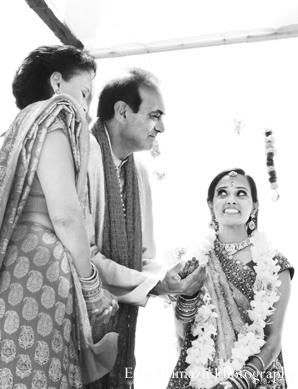 indian wedding bride ceremony black and white