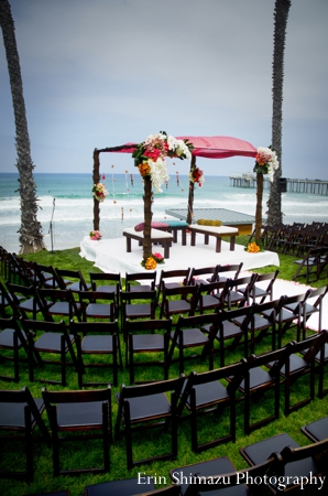 indian wedding ceremony mandap beach