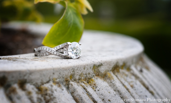 indian wedding diamond ring portrait