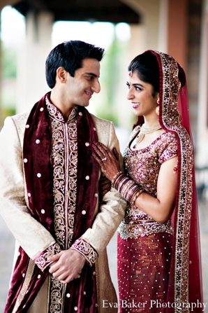 indian-wedding-portrait-groom-bride-outdoors