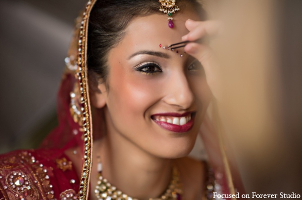 indian wedding bride hair makeup jewelry