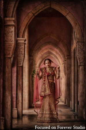 indian wedding portrait bride idea