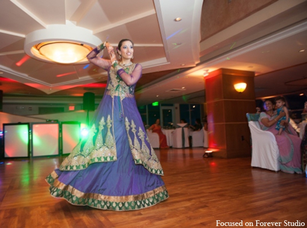 indian wedding reception bride lengha