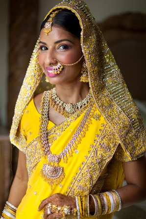 indian wedding bridal fashion yellow