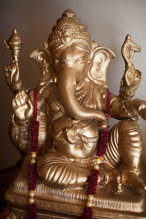 indian wedding decor ganesh