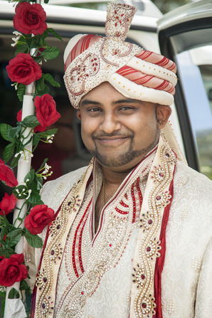 indian wedding groom portrait