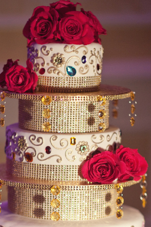 indian wedding reception cake