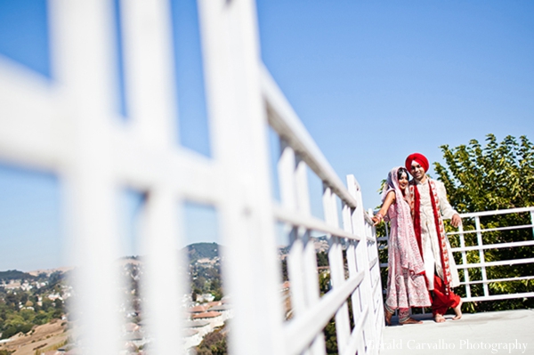 indian wedding bride and groom outdoor portraits