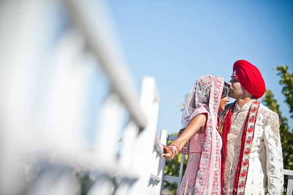 indian wedding bride and groom outdoor portraits