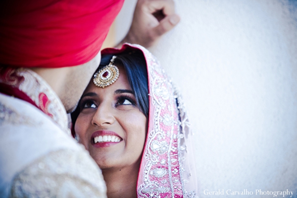 indian wedding bride and groom outdoor portraits