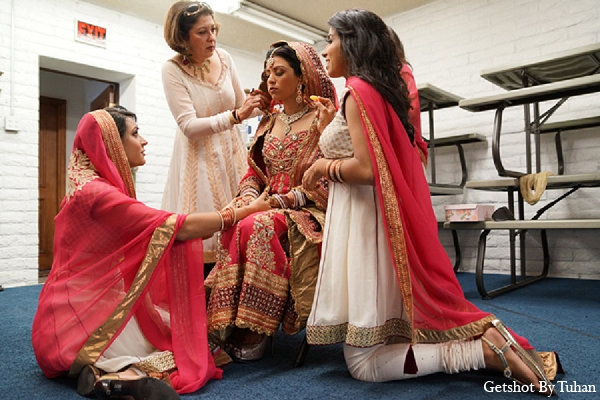 indian wedding bride ceremony bridal party