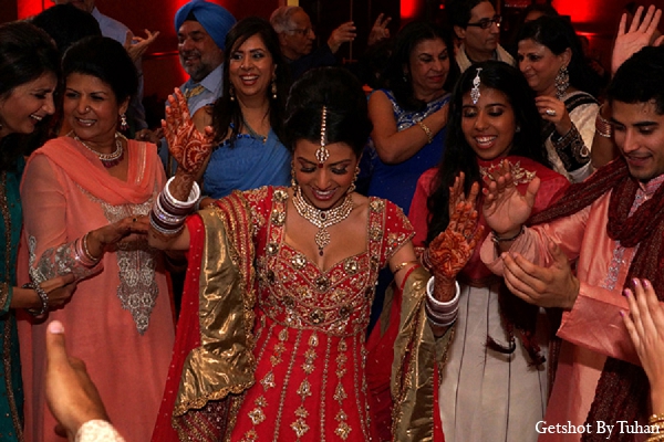 indian wedding bride dance reception