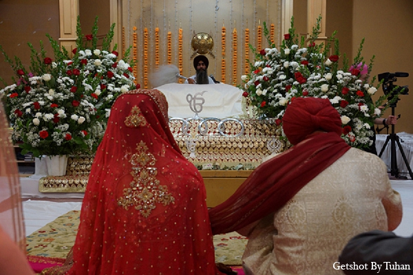 indian wedding bride groom sikh ceremony