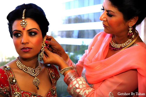 indian wedding bride jewelry makeup