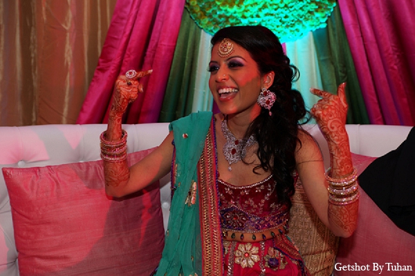 indian wedding sangeet bride fashion