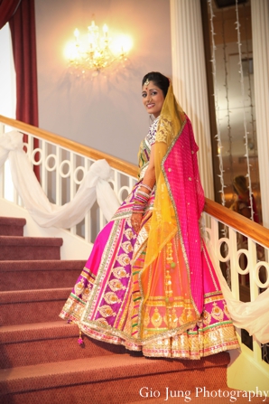 indian wedding bridal portrait traditional lengha