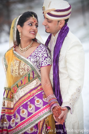 indian wedding bride groom portraits