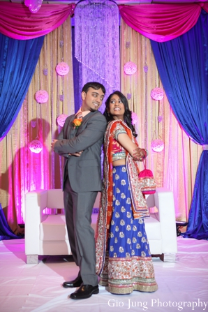 indian wedding reception bride groom