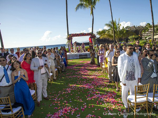 indian wedding ceremony aisle mandap