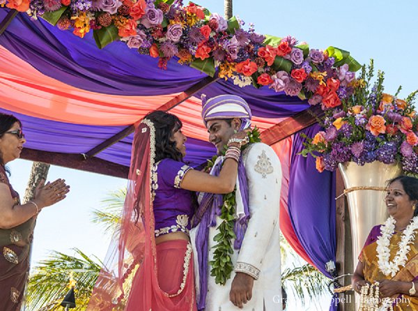 indian wedding ceremony bride mandap