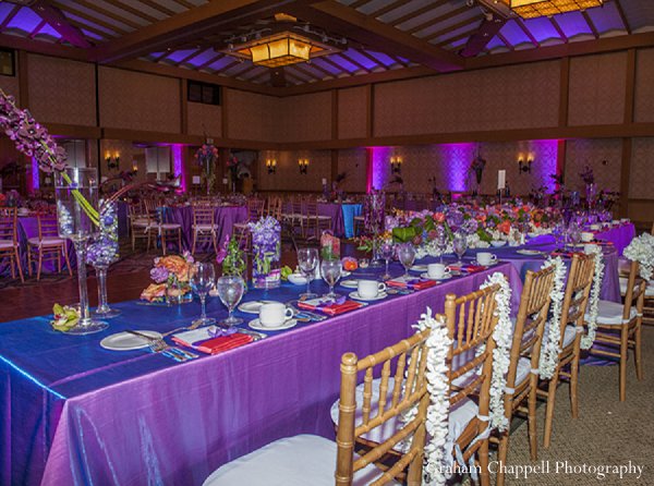 indian wedding reception table decor