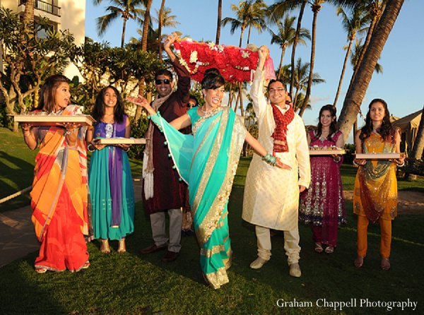 indian wedding sangeet turquoise lengha