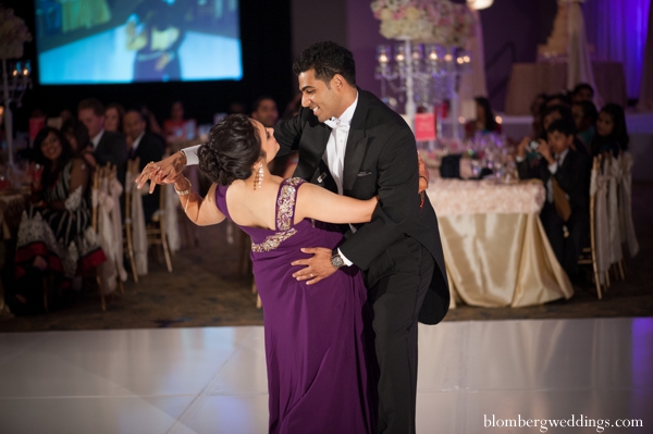 indian wedding reception dance bride groom