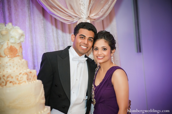 indian wedding bride groom cake reception