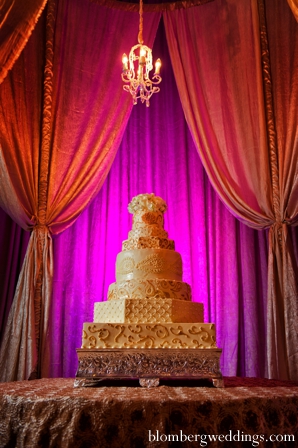 indian wedding reception cake