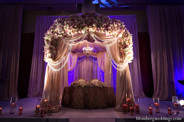 indian wedding reception sweetheart table inspiration floral