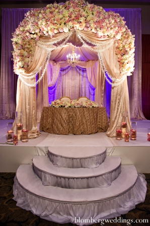 indian wedding reception sweetheart table