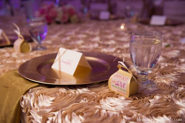 indian wedding reception table setting