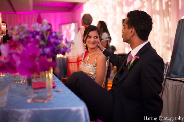 indian wedding reception table setting venue lighting