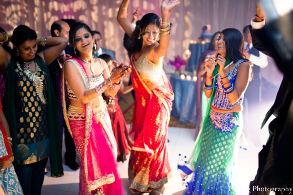 indian wedding reception dancing dance floor