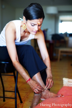 indian wedding bride ceremony prep