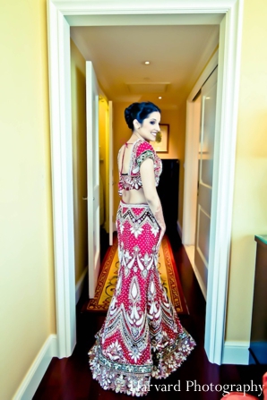 indian wedding bridal portrait lengha