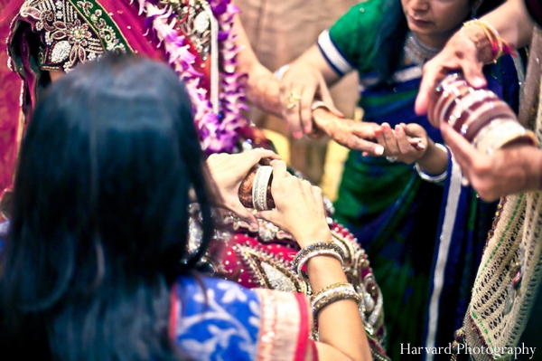 indian wedding bride getting ready traditional