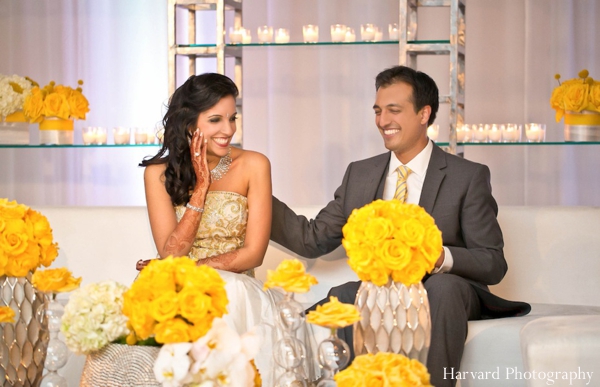 indian wedding bride groom floral portrait