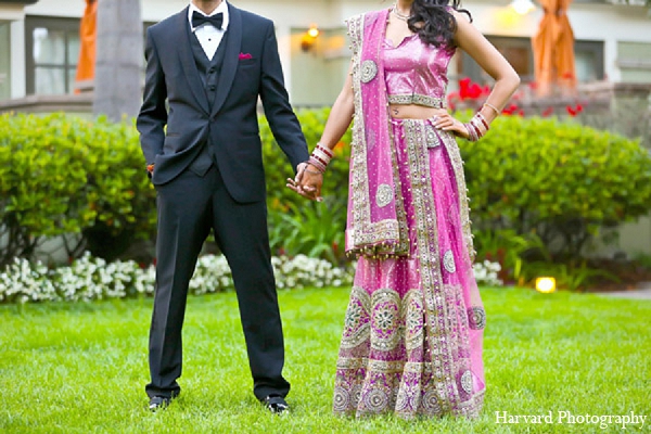 indian wedding reception bride groom fashion