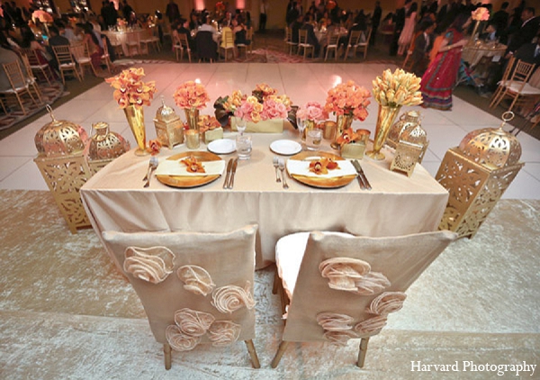 indian wedding table decor reception